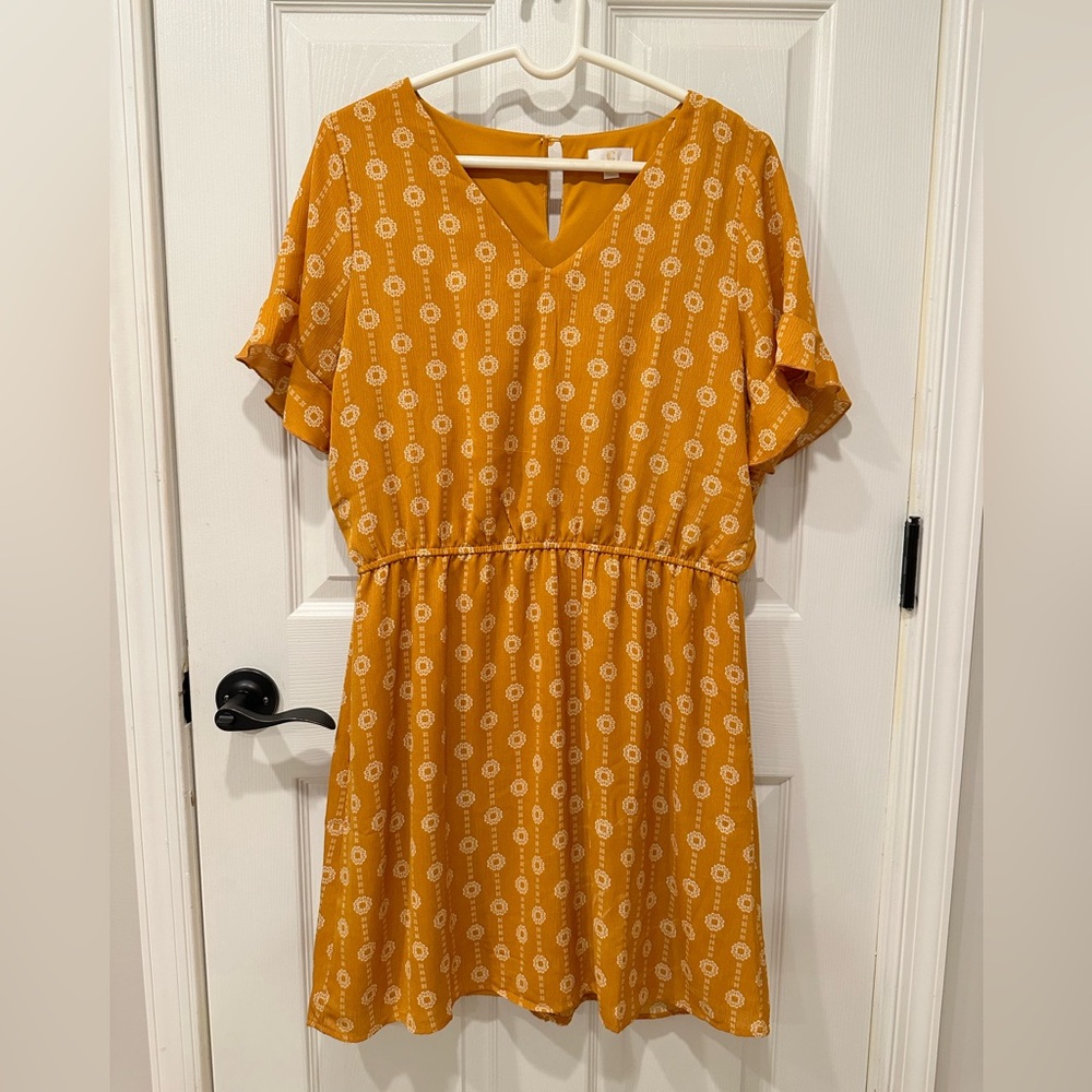 Charming Charlie Flutter Sleeve Dress NWOT